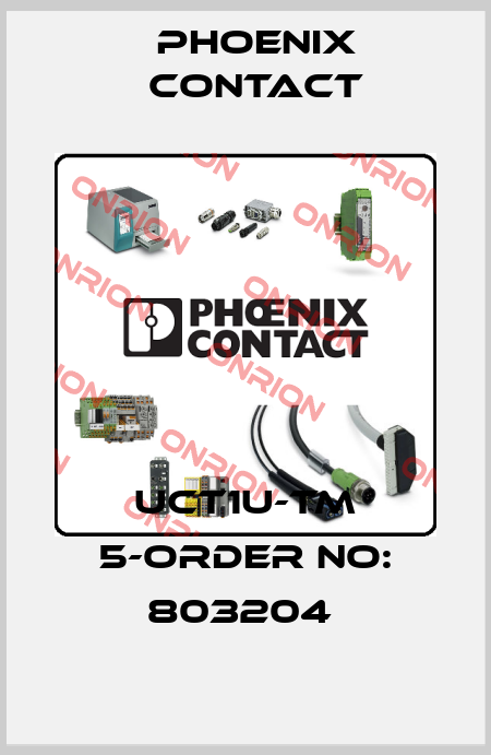 UCT1U-TM 5-ORDER NO: 803204  Phoenix Contact