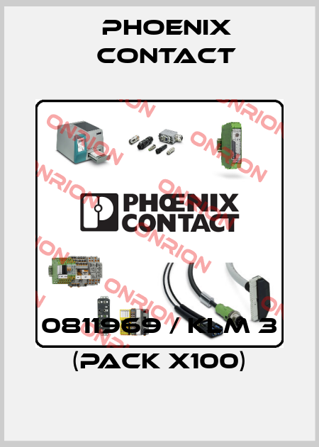 0811969 / KLM 3 (pack x100) Phoenix Contact