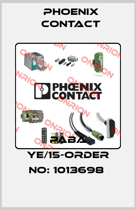 PABA YE/15-ORDER NO: 1013698  Phoenix Contact