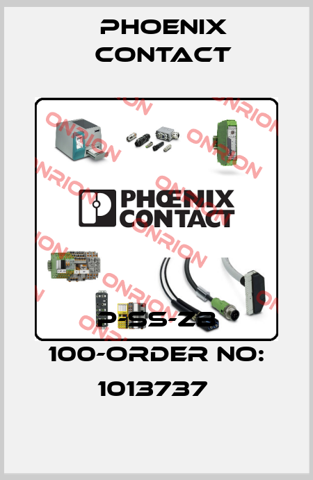 P-SS-ZB 100-ORDER NO: 1013737  Phoenix Contact