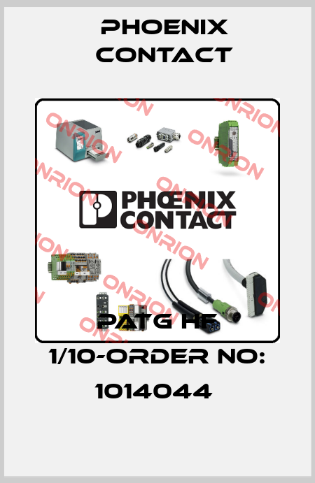 PATG HF 1/10-ORDER NO: 1014044  Phoenix Contact