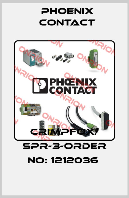 CRIMPFOX/ SPR-3-ORDER NO: 1212036  Phoenix Contact