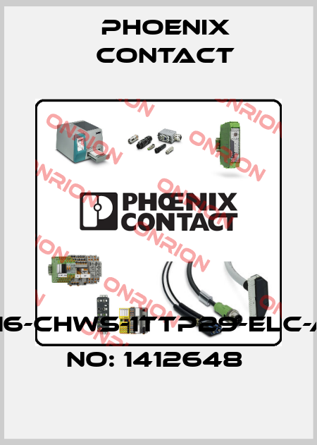 HC-STA-B16-CHWS-1TTP29-ELC-AL-ORDER NO: 1412648  Phoenix Contact
