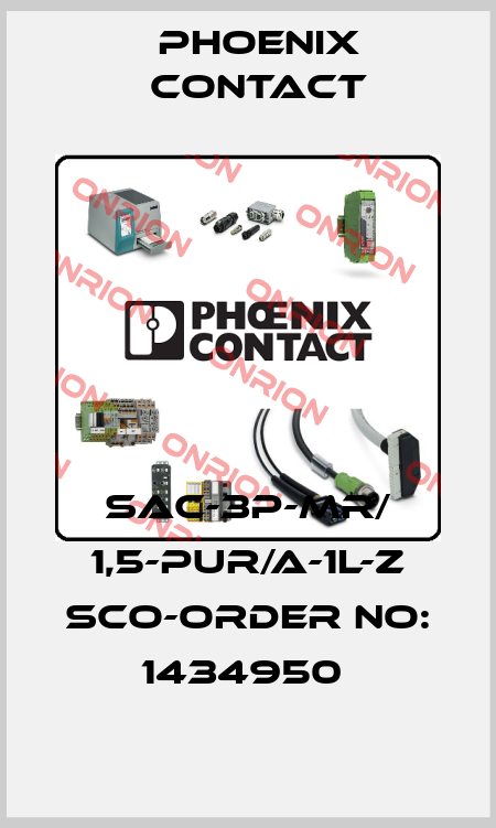 SAC-3P-MR/ 1,5-PUR/A-1L-Z SCO-ORDER NO: 1434950  Phoenix Contact