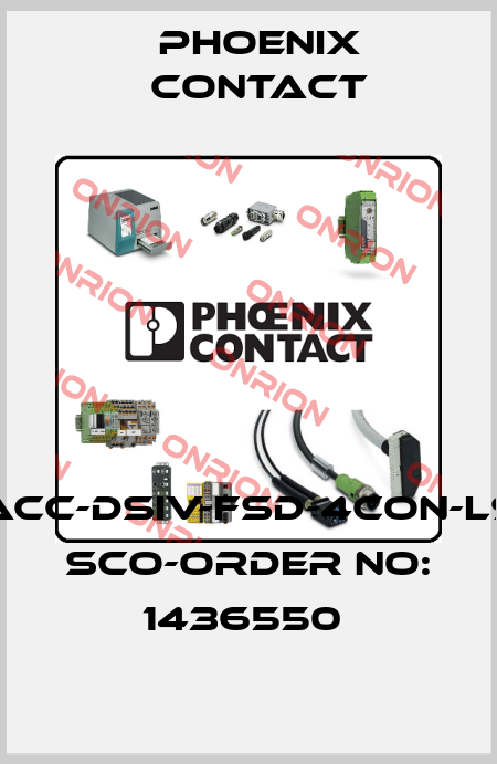 SACC-DSIV-FSD-4CON-L90 SCO-ORDER NO: 1436550  Phoenix Contact