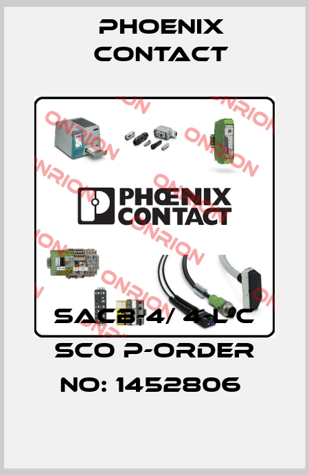 SACB-4/ 4-L-C SCO P-ORDER NO: 1452806  Phoenix Contact