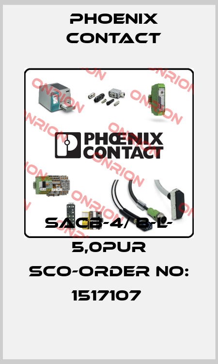 SACB-4/ 8-L- 5,0PUR SCO-ORDER NO: 1517107  Phoenix Contact