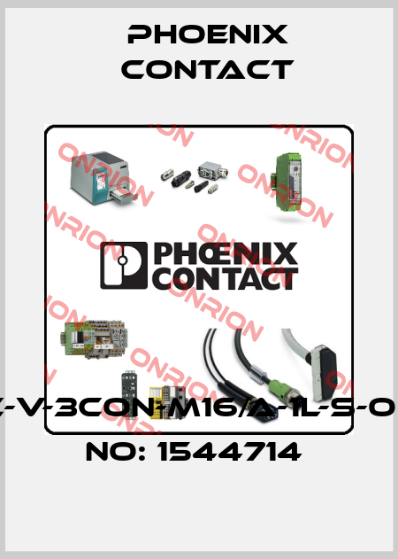 SACC-V-3CON-M16/A-1L-S-ORDER NO: 1544714  Phoenix Contact