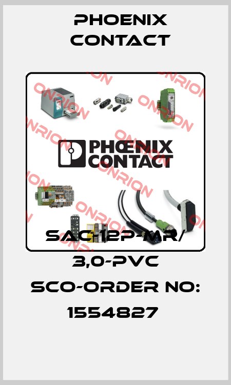 SAC-12P-MR/ 3,0-PVC SCO-ORDER NO: 1554827  Phoenix Contact