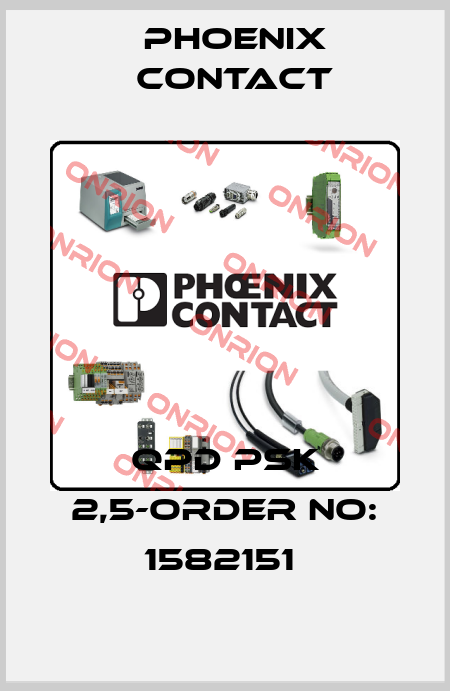 QPD PSK 2,5-ORDER NO: 1582151  Phoenix Contact