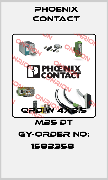 QPD W 4X2,5 M25 DT GY-ORDER NO: 1582358  Phoenix Contact