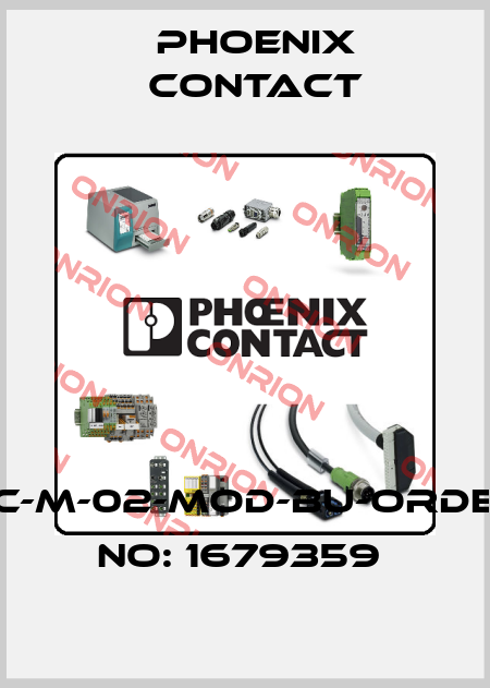 HC-M-02-MOD-BU-ORDER NO: 1679359  Phoenix Contact