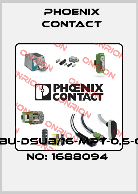 VS-15-BU-DSUB/16-MPT-0,5-ORDER NO: 1688094  Phoenix Contact