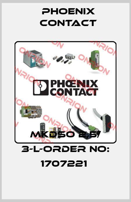 MKDSO 2,5/ 3-L-ORDER NO: 1707221  Phoenix Contact