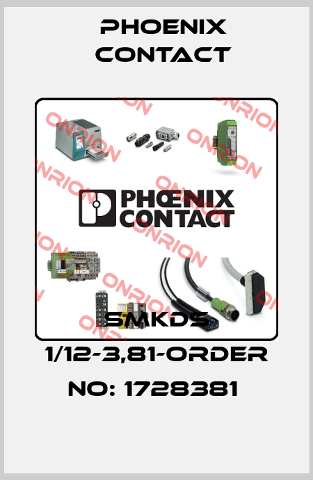 SMKDS 1/12-3,81-ORDER NO: 1728381  Phoenix Contact