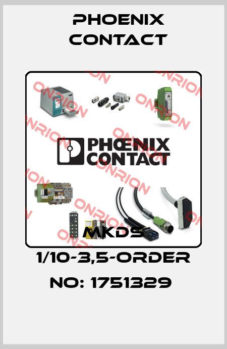 MKDS 1/10-3,5-ORDER NO: 1751329  Phoenix Contact