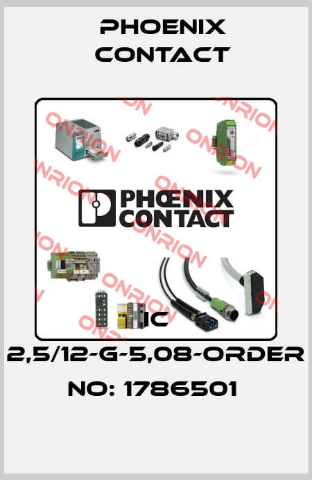 IC 2,5/12-G-5,08-ORDER NO: 1786501  Phoenix Contact