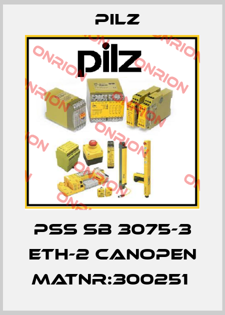 PSS SB 3075-3 ETH-2 CANopen MatNr:300251  Pilz
