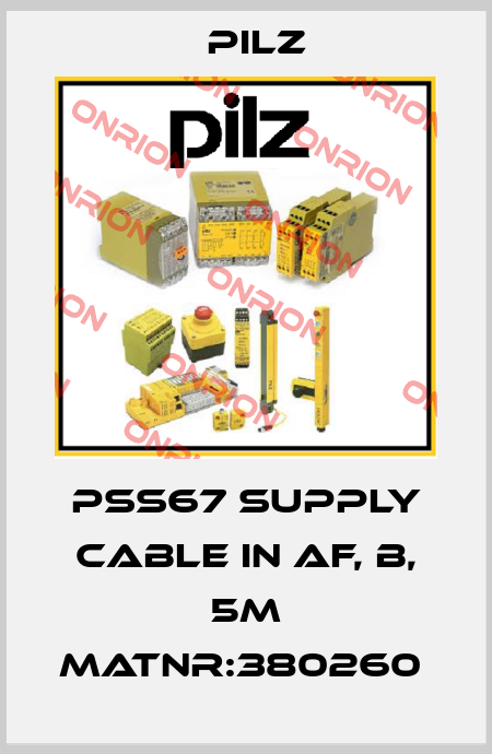 PSS67 Supply Cable IN af, B, 5m MatNr:380260  Pilz
