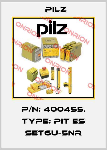 p/n: 400455, Type: PIT es Set6u-5nr Pilz