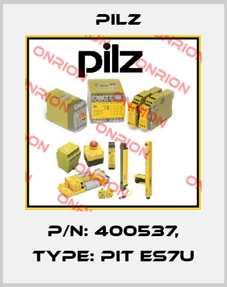 p/n: 400537, Type: PIT es7u Pilz