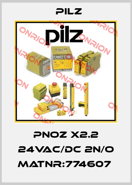 PNOZ X2.2 24VAC/DC 2n/o MatNr:774607  Pilz