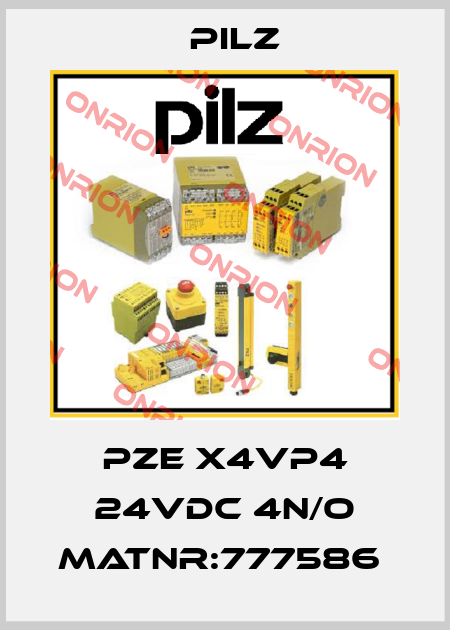 PZE X4VP4 24VDC 4n/o MatNr:777586  Pilz
