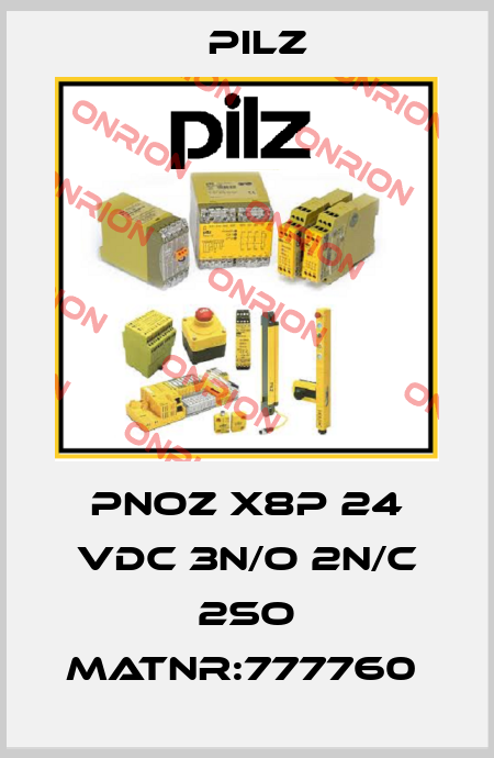 PNOZ X8P 24 VDC 3n/o 2n/c 2so MatNr:777760  Pilz