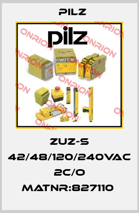 ZUZ-S 42/48/120/240VAC 2c/o MatNr:827110  Pilz