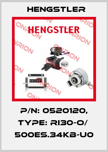 p/n: 0520120, Type: RI30-O/  500ES.34KB-U0 Hengstler