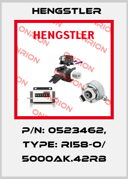 p/n: 0523462, Type: RI58-O/ 5000AK.42RB Hengstler