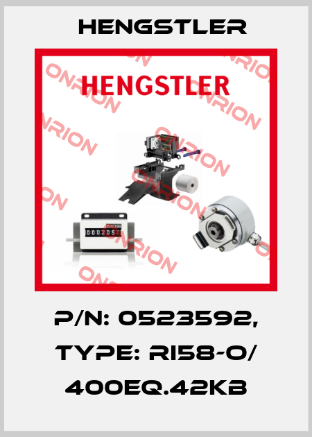 p/n: 0523592, Type: RI58-O/ 400EQ.42KB Hengstler