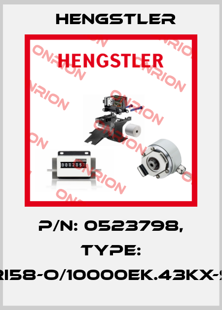 p/n: 0523798, Type: RI58-O/10000EK.43KX-S Hengstler