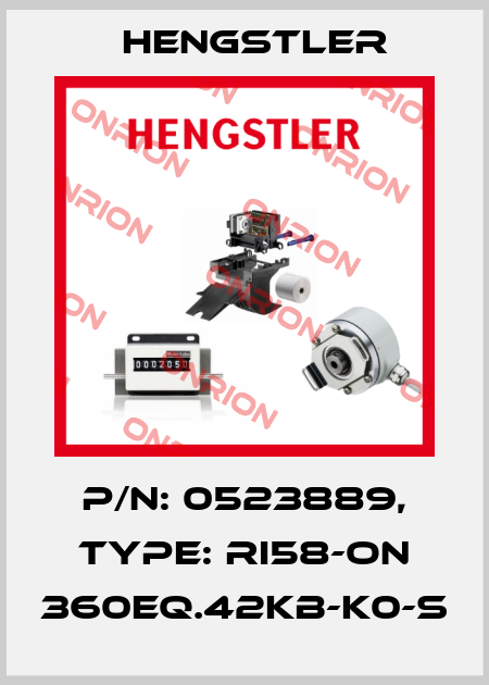 p/n: 0523889, Type: RI58-ON 360EQ.42KB-K0-S Hengstler