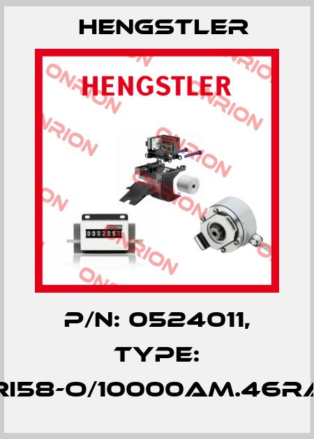 p/n: 0524011, Type: RI58-O/10000AM.46RA Hengstler