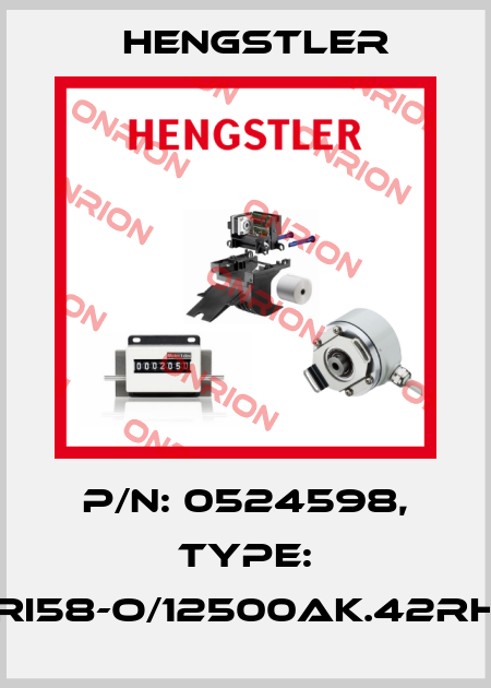 p/n: 0524598, Type: RI58-O/12500AK.42RH Hengstler
