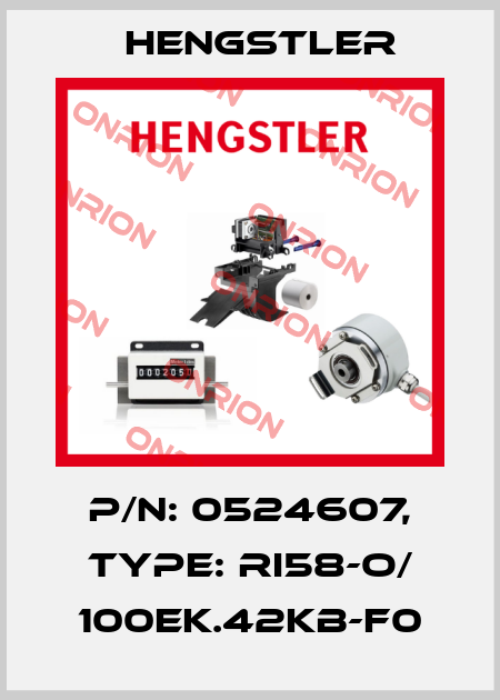 p/n: 0524607, Type: RI58-O/ 100EK.42KB-F0 Hengstler
