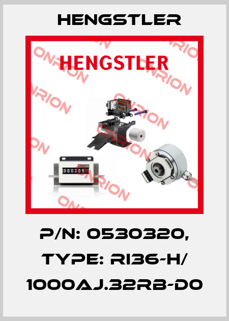 p/n: 0530320, Type: RI36-H/ 1000AJ.32RB-D0 Hengstler