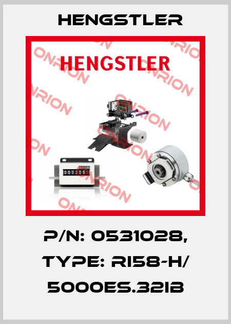 p/n: 0531028, Type: RI58-H/ 5000ES.32IB Hengstler