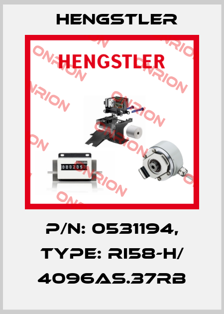 p/n: 0531194, Type: RI58-H/ 4096AS.37RB Hengstler