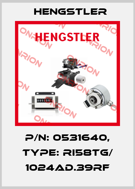 p/n: 0531640, Type: RI58TG/ 1024AD.39RF Hengstler