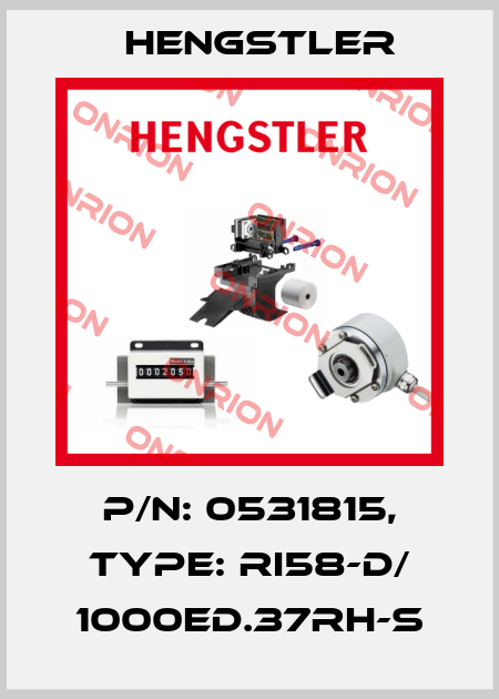 p/n: 0531815, Type: RI58-D/ 1000ED.37RH-S Hengstler