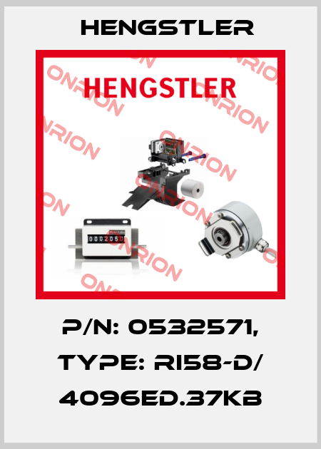 p/n: 0532571, Type: RI58-D/ 4096ED.37KB Hengstler