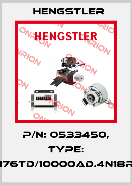 p/n: 0533450, Type: RI76TD/10000AD.4N18RF Hengstler