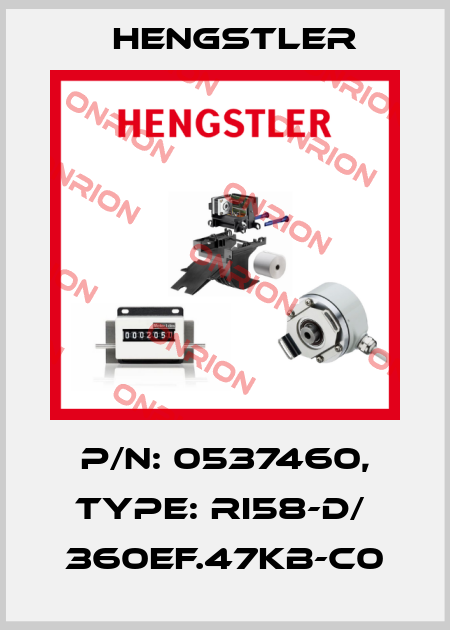 p/n: 0537460, Type: RI58-D/  360EF.47KB-C0 Hengstler