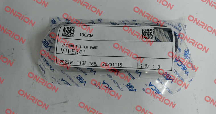 VTFE341 for VTF38-1 (Turtle pump) Vmeca