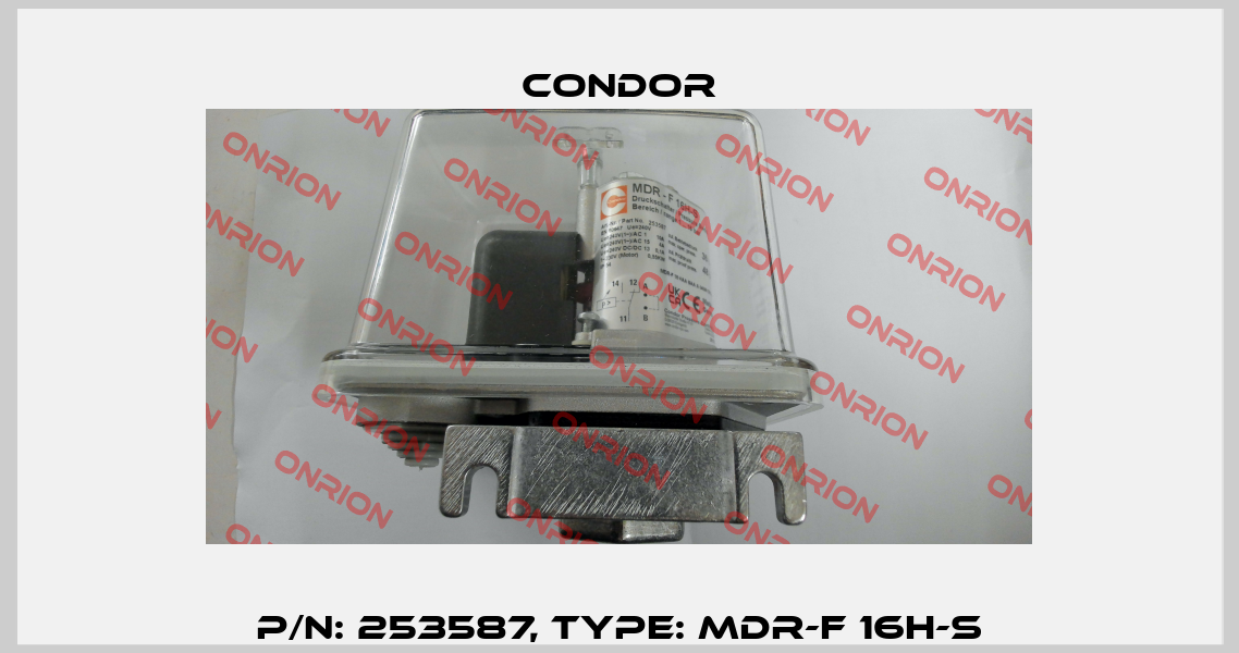 P/N: 253587, Type: MDR-F 16H-S Condor