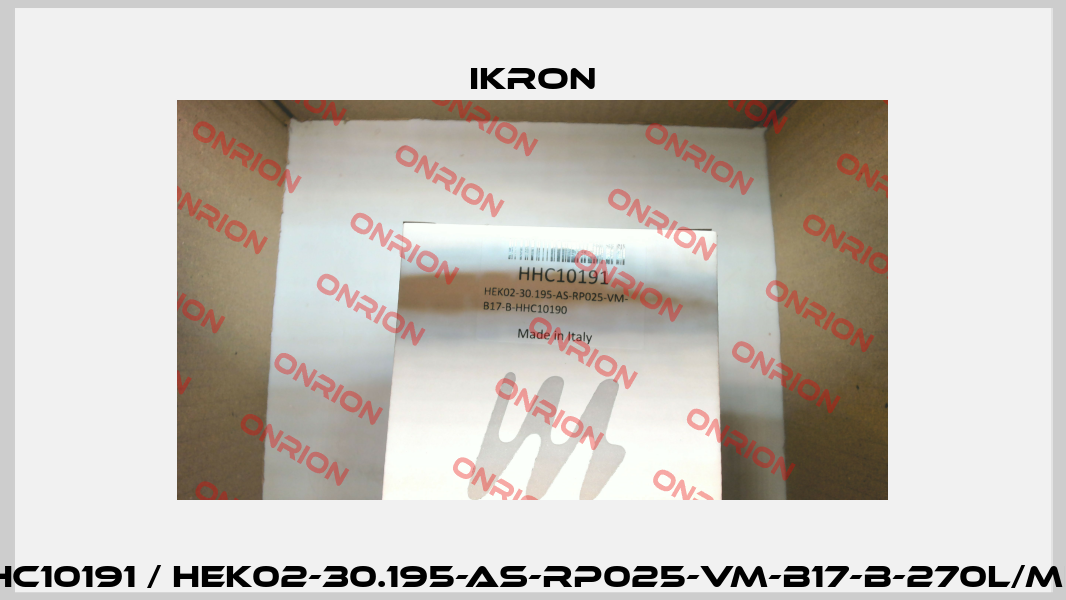 HHC10191 / HEK02-30.195-AS-RP025-VM-B17-B-270l/min. Ikron
