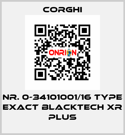 Nr. 0-34101001/16 Type EXACT BlackTech XR PLUS Corghi