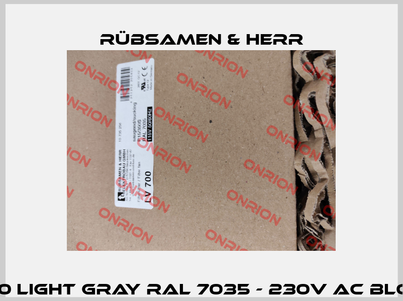 LV 700 Light gray RAL 7035 - 230V AC blowing Rübsamen & Herr